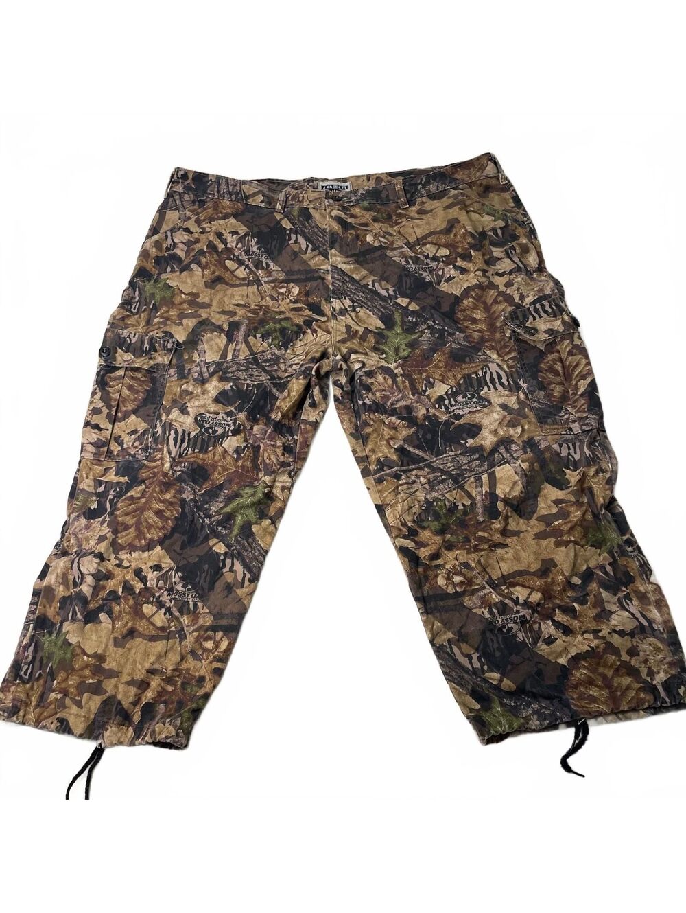 Vintage Jerzees Mossy Oak Camouflage Cargo Pants with Drawstring Hem